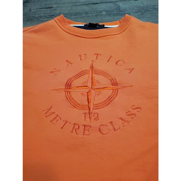 Vintage 90s Nautica 12 Metre Class Embroidered Crewneck Sweatshirt Mens Large L - Picture 2 of 6